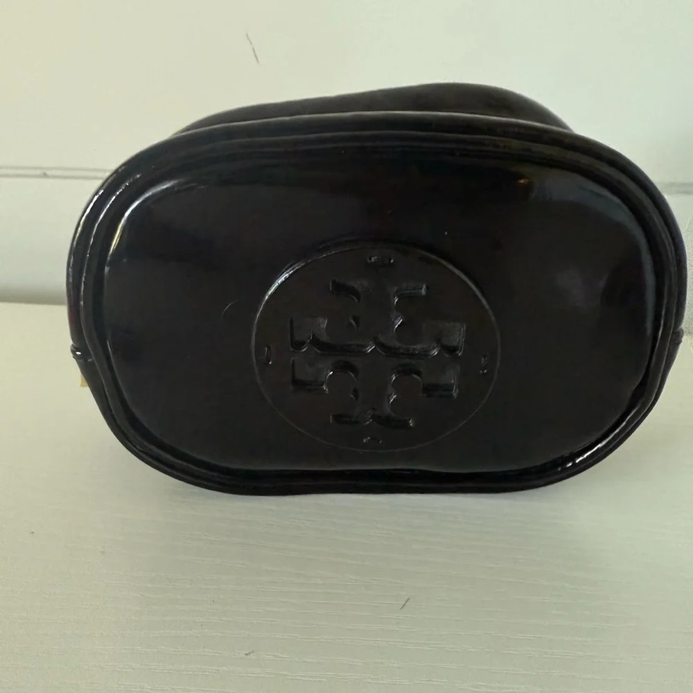 Tory Burch small patent leather zipper case